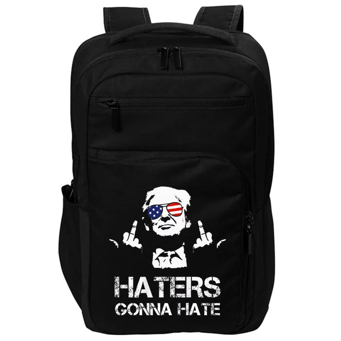 Trump Middle Finger Haters Gonna Hate Donald Trump Impact Tech Backpack