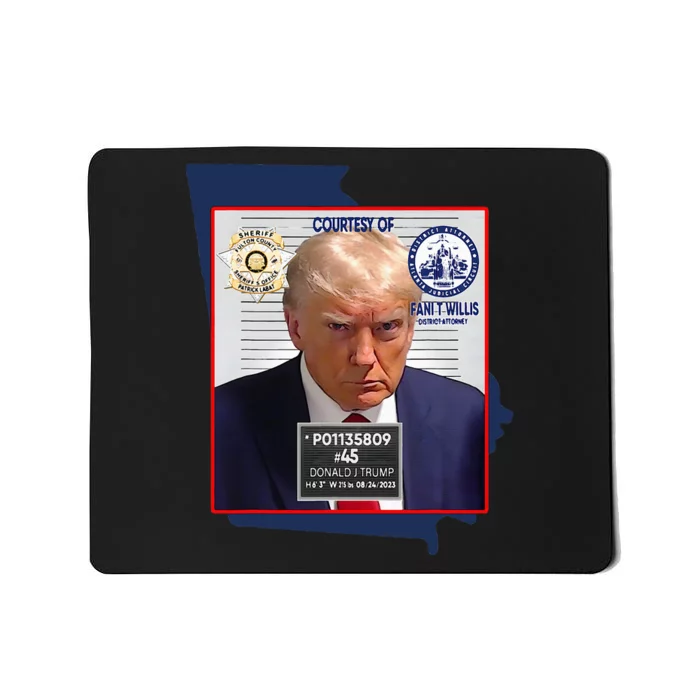 Trump Mugshot Fulton County GA Georgia Sheriff Mousepad