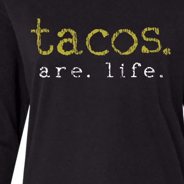 Taco Mexican Food Gift Taco Lover Womens Cotton Relaxed Long Sleeve T-Shirt