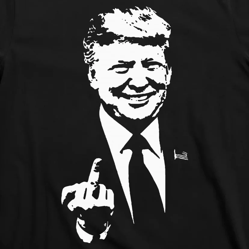 Trump Middle Finger Trump Fu 2024 Trump For President T-Shirt