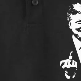 Trump Middle Finger Trump Fu 2024 Trump For President Dry Zone Grid Performance Polo