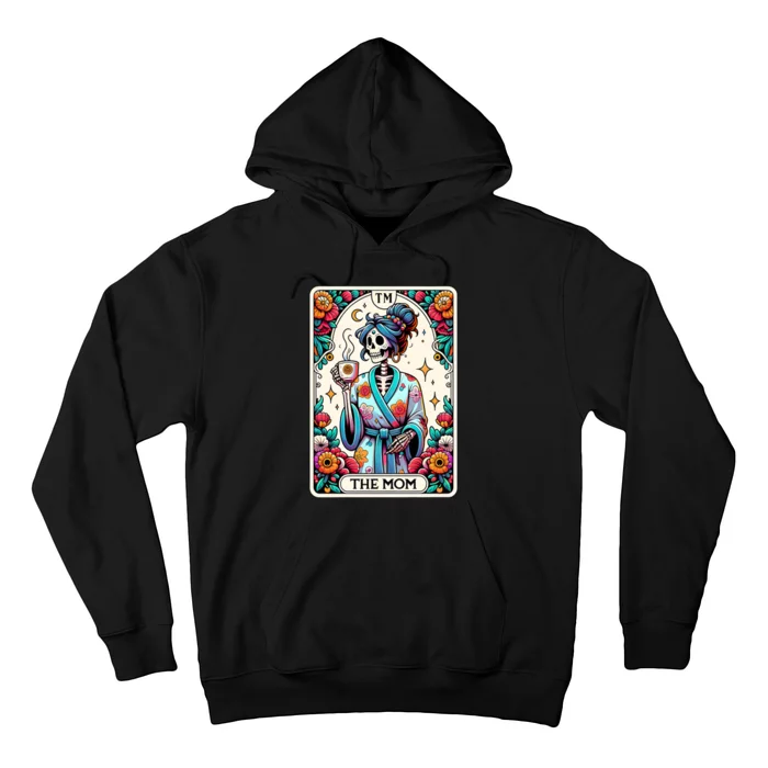 The Mom Funny Tarot Card Woman Skeleton Mother Hoodie