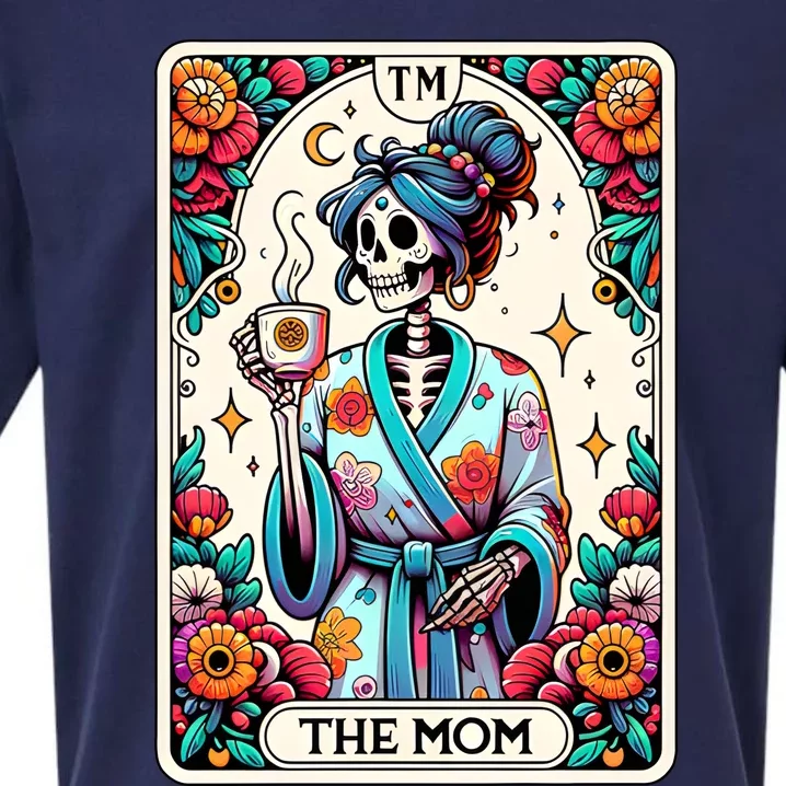 The Mom Funny Tarot Card Woman Skeleton Mother Sueded Cloud Jersey T-Shirt