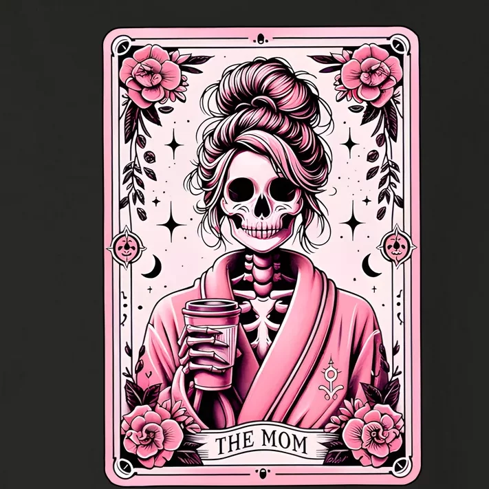 The Mom Funny Tarot Card Woman Skeleton Mother Toddler Long Sleeve Shirt