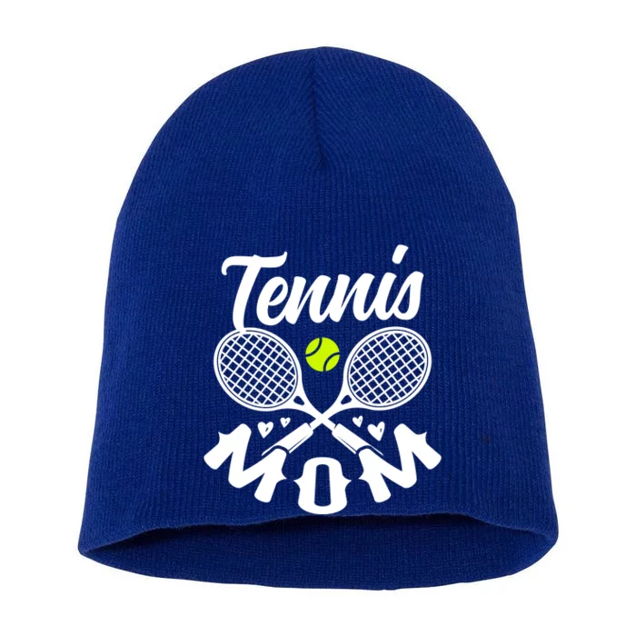 Tennis Mom For A Tennis Player Tennis Meaningful Gift Short Acrylic Beanie