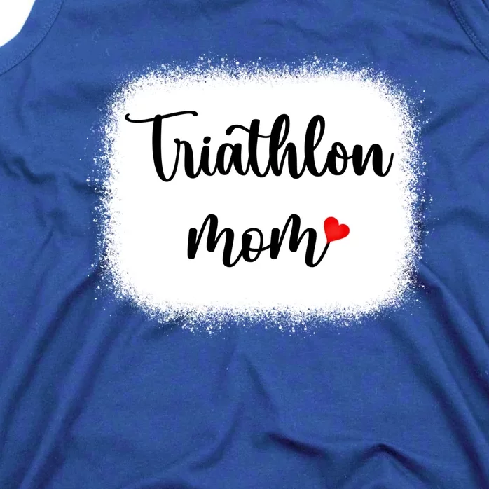 Triathlon Mom Funny Triathlete Mom Swimming Cycling Running Gift Tank Top