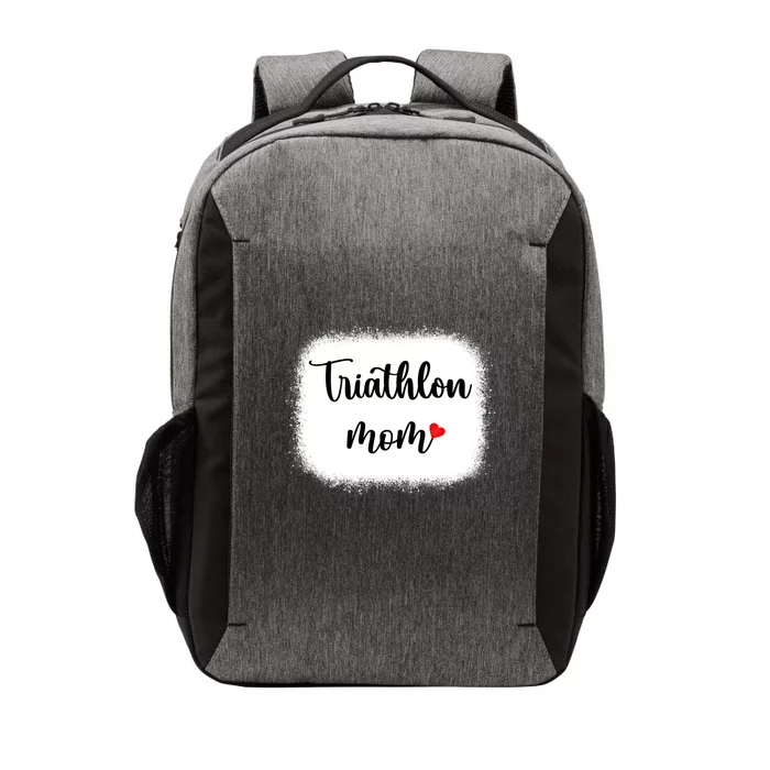 Triathlon Mom Funny Triathlete Mom Swimming Cycling Running Gift Vector Backpack