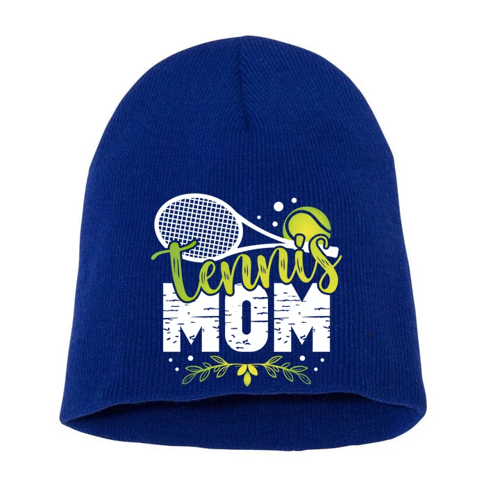 Tennis Mom For A Tennis Player Tennis Gift Short Acrylic Beanie