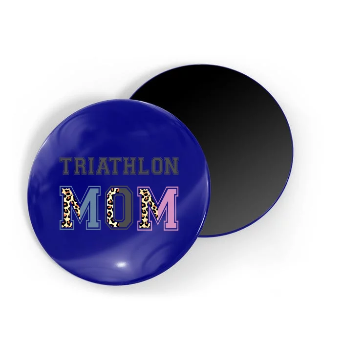 Triathlon Mom Funny Triathlete Swimming Cycling Running Meaningful Gift Magnet