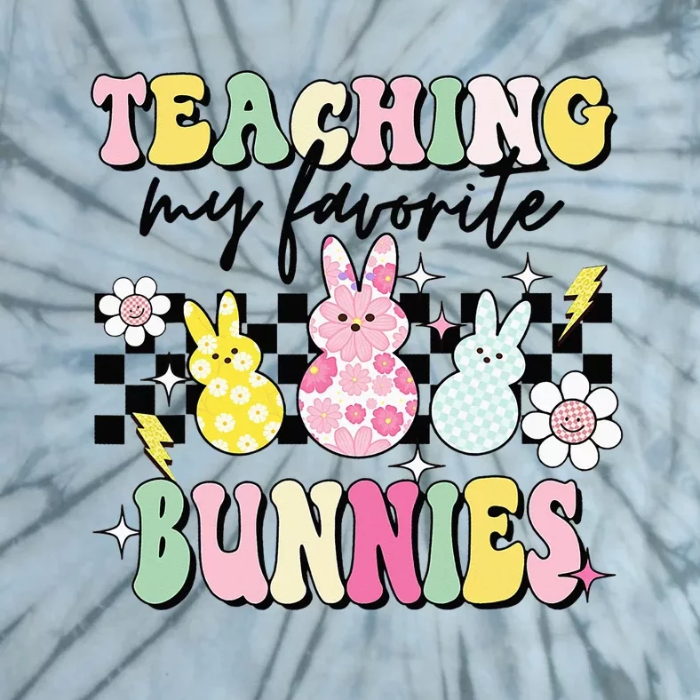 Teaching My Favorite Bunnies Cute Teacher Funny Easter Day Tie-Dye T-Shirt