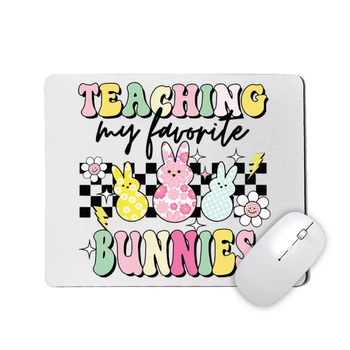 Teaching My Favorite Bunnies Cute Teacher Funny Easter Day Mousepad