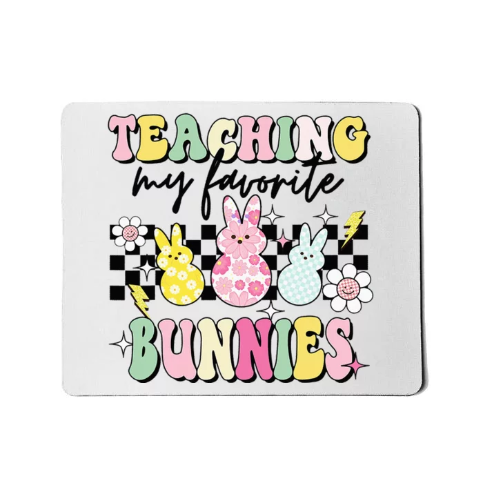 Teaching My Favorite Bunnies Cute Teacher Funny Easter Day Mousepad