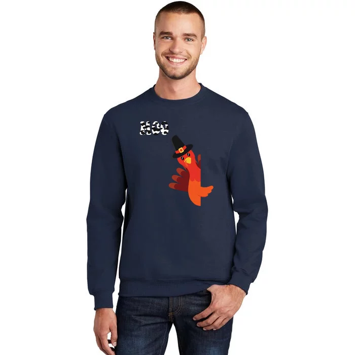 Turkey Moo Funny Thanksgiving Sweatshirt