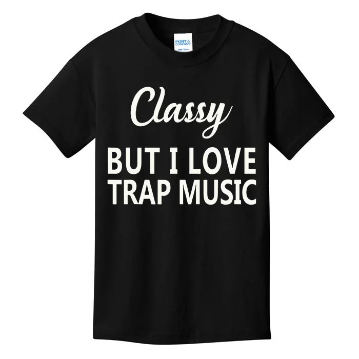 Trap Music Funny Rap Hip Hop Techno R&B Kids T-Shirt