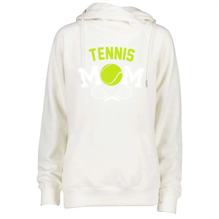 Tennis Mom Funny Tennis Player For MotherS Day Cool Gift Womens Funnel Neck Pullover Hood