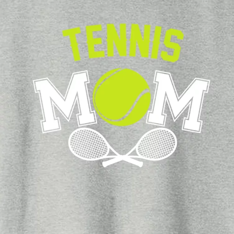 Tennis Mom Funny Tennis Player For MotherS Day Cool Gift Women's Crop Top Tee