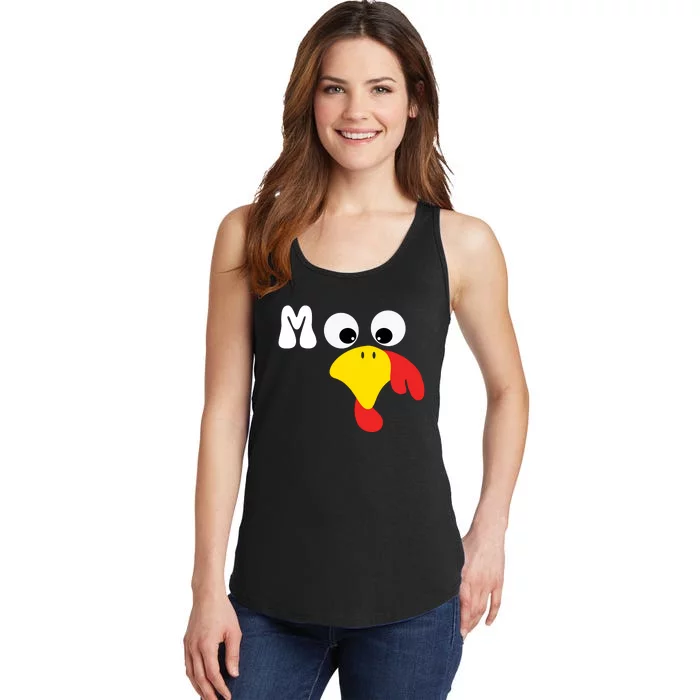 Turkey Moo Funny Thanksgiving IM A Cow Ladies Essential Tank