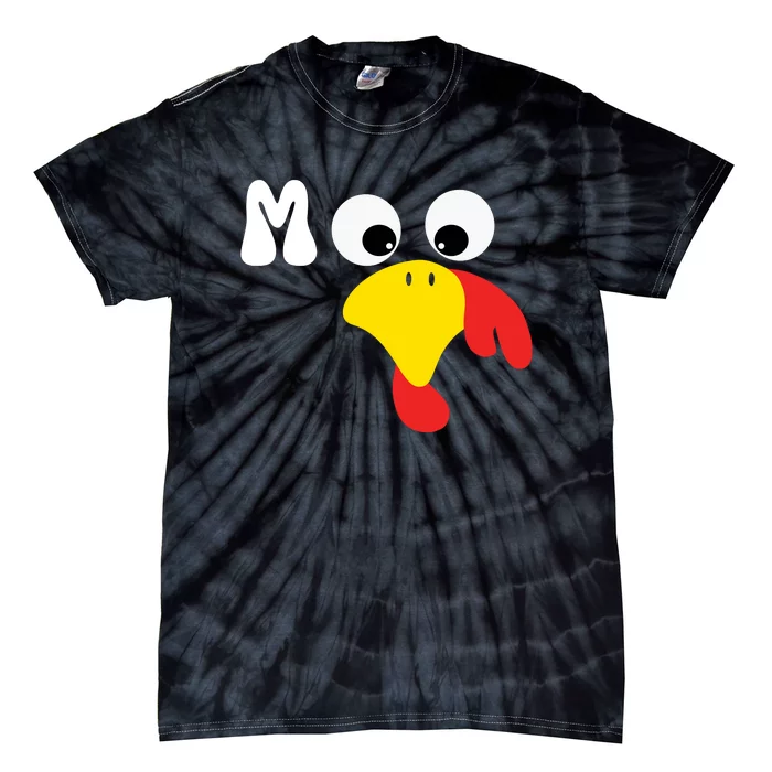 Turkey Moo Funny Thanksgiving IM A Cow Tie-Dye T-Shirt