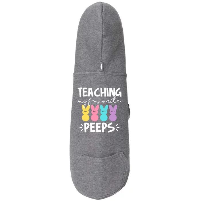 Teaching My Favorite Peeps Easter Teacher Cute Doggie 3-End Fleece Hoodie