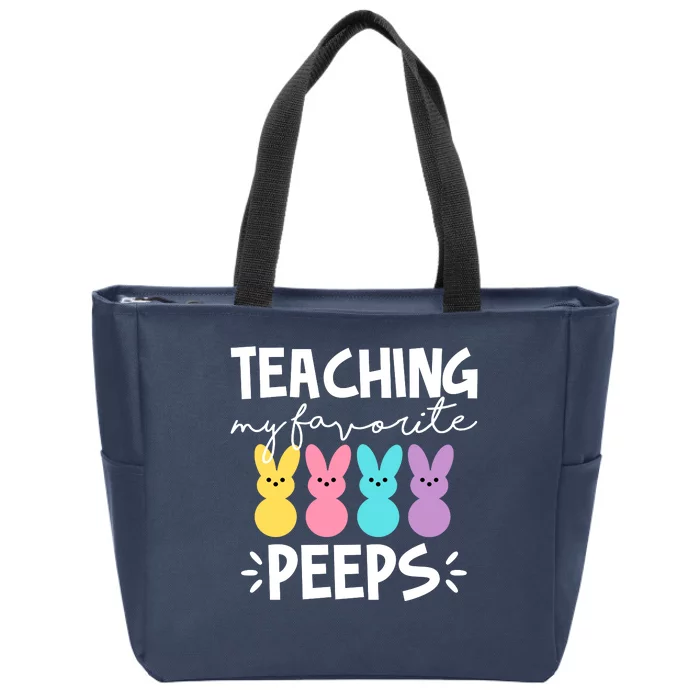 Teaching My Favorite Peeps Easter Teacher Cute Zip Tote Bag