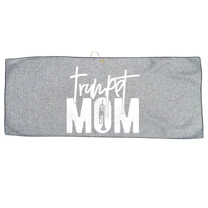 Trumpet Mom Funny Marching Band Mom Trumpet Mother Large Microfiber Waffle Golf Towel