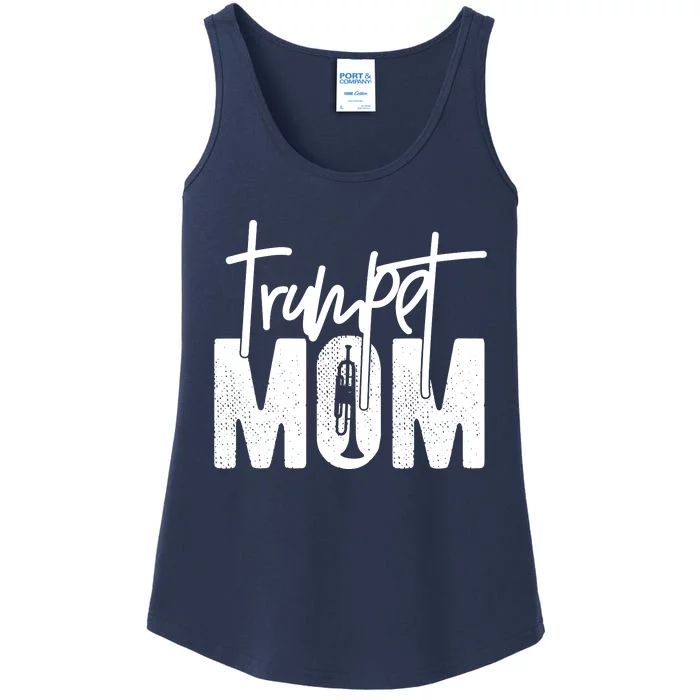 Trumpet Mom Funny Marching Band Mom Trumpet Mother Ladies Essential Tank