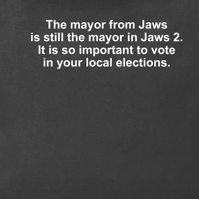 The Mayor From Jaws Is Still The Mayor In Jaws 2 Zip Tote Bag