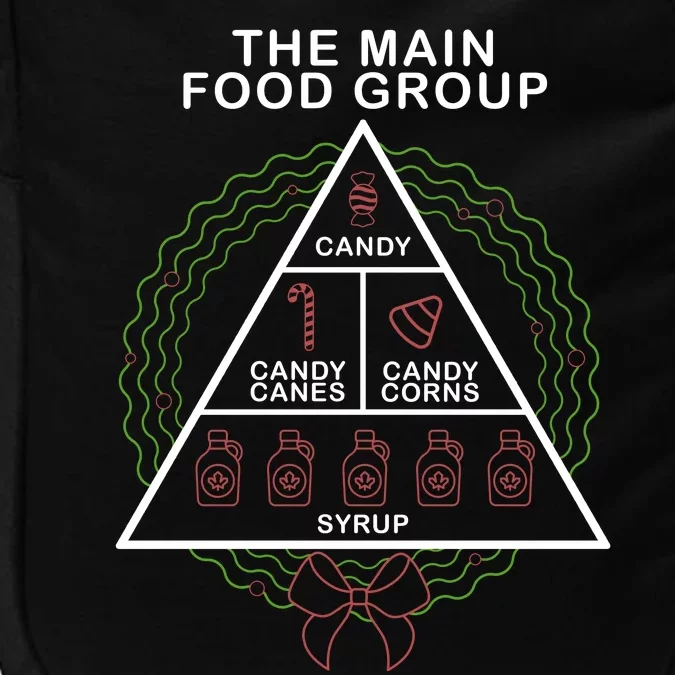 The Main Food Group Candy Funny Christmas Impact Tech Backpack