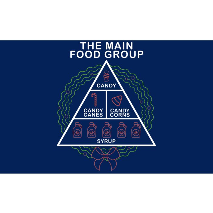 The Main Food Group Candy Funny Christmas Bumper Sticker