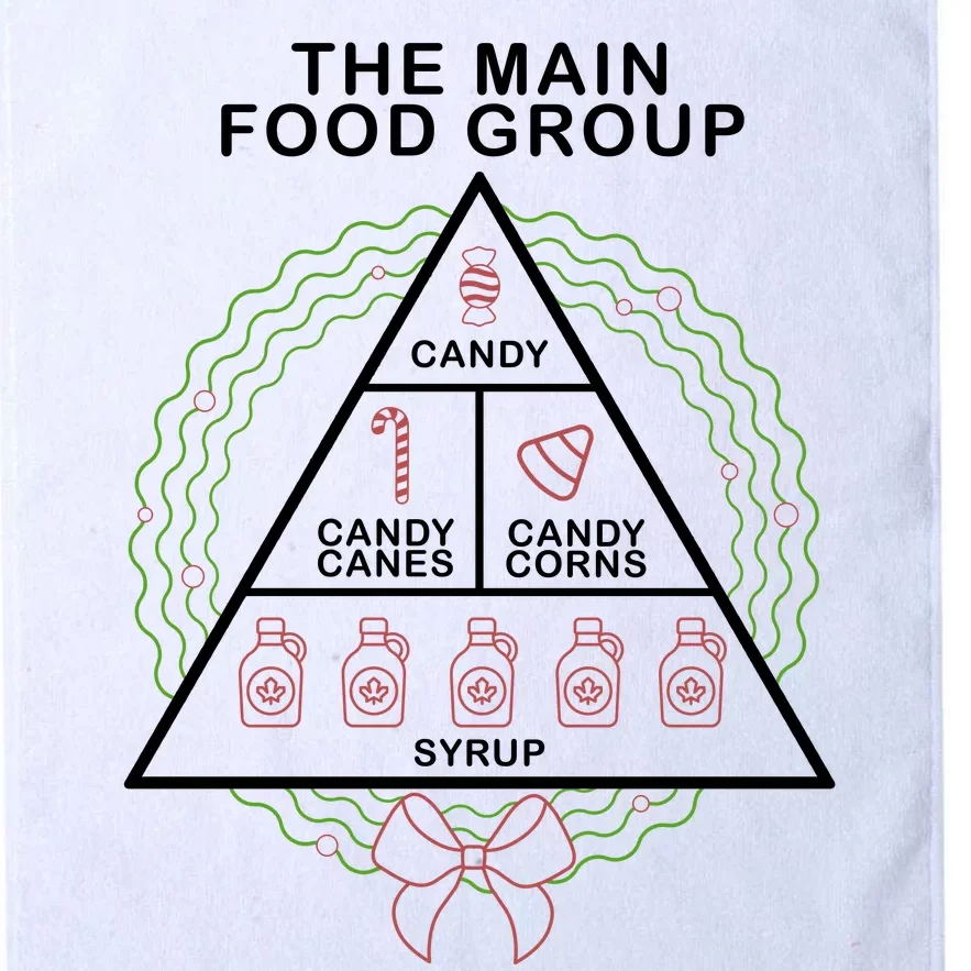 The Main Food Group Candy Funny Christmas Platinum Collection Golf Towel