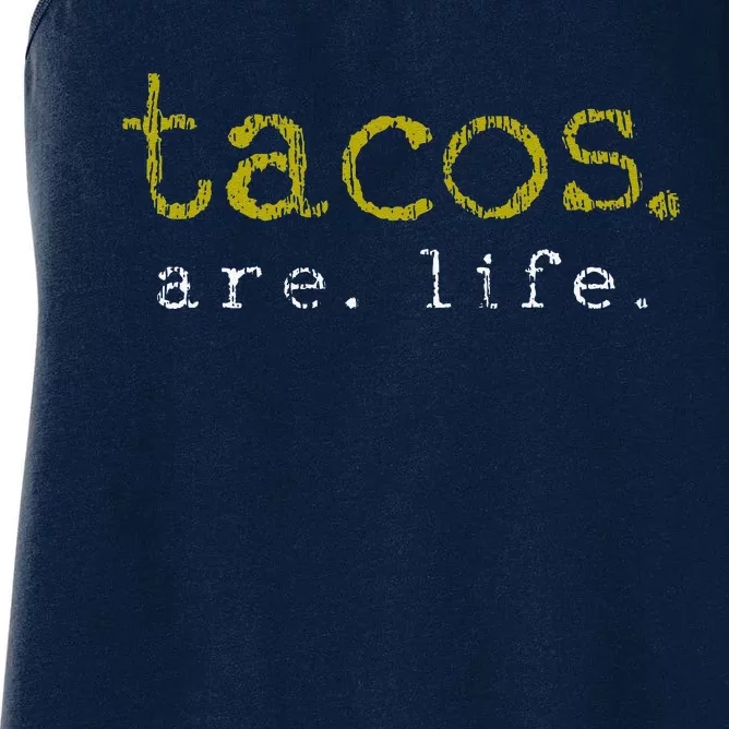 Taco Mexican Food Gift Taco Lover Women's Racerback Tank