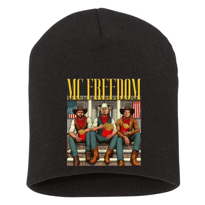 Trump Mc Freedom Funny Trump 2024 Christmas Short Acrylic Beanie