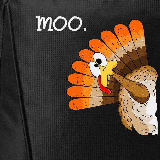 Turkey Moo Funny Thanksgiving City Backpack