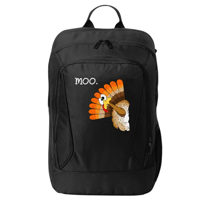 Turkey Moo Funny Thanksgiving City Backpack