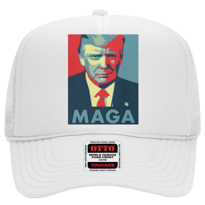 Trump Maga Funny Trump 2024 High Crown Mesh Trucker Hat