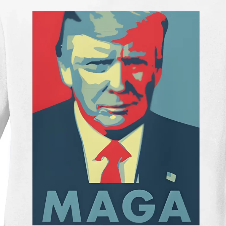 Trump Maga Funny Trump 2024 Ladies Long Sleeve Shirt