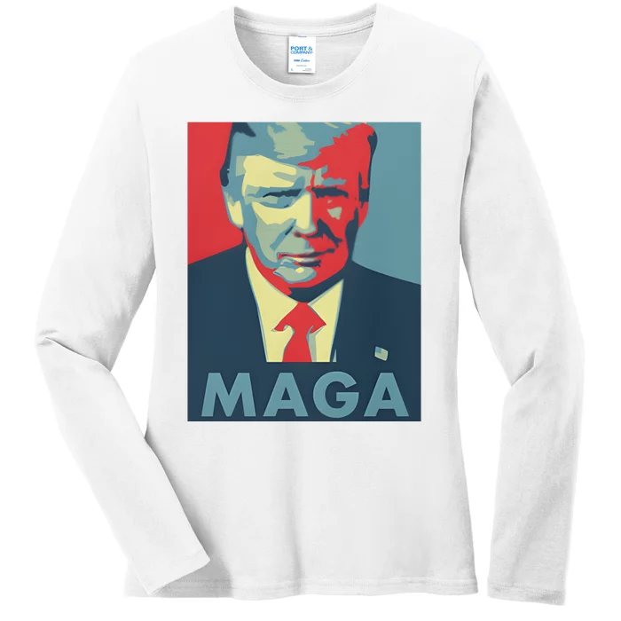 Trump Maga Funny Trump 2024 Ladies Long Sleeve Shirt