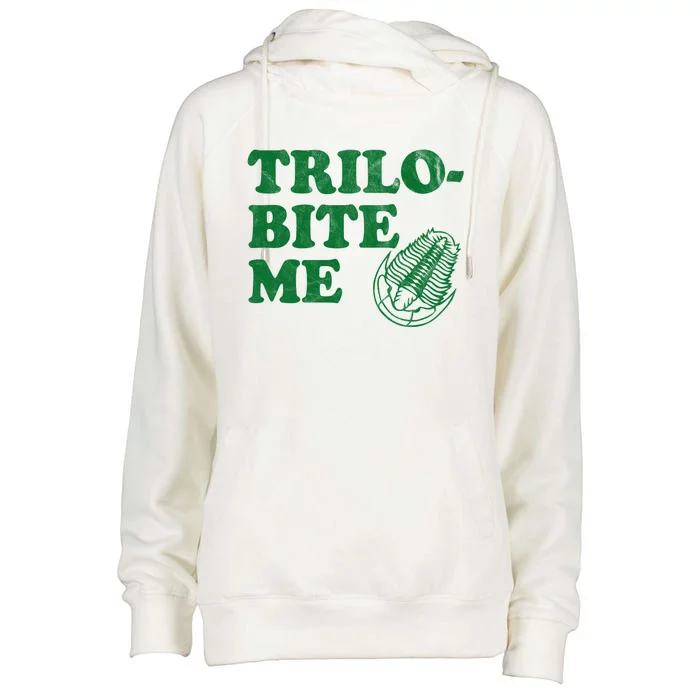 Trilobite Me Funny Paleontologist Womens Funnel Neck Pullover Hood