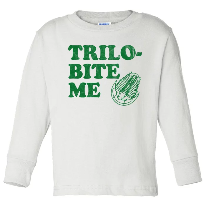 Trilobite Me Funny Paleontologist Toddler Long Sleeve Shirt