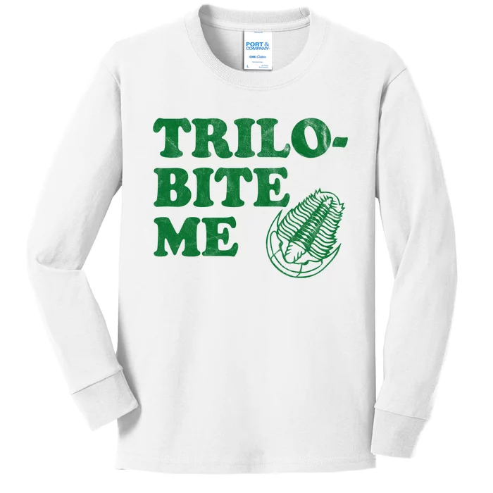 Trilobite Me Funny Paleontologist Kids Long Sleeve Shirt