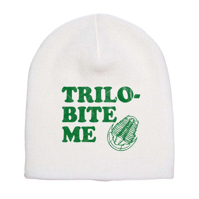 Trilobite Me Funny Paleontologist Short Acrylic Beanie