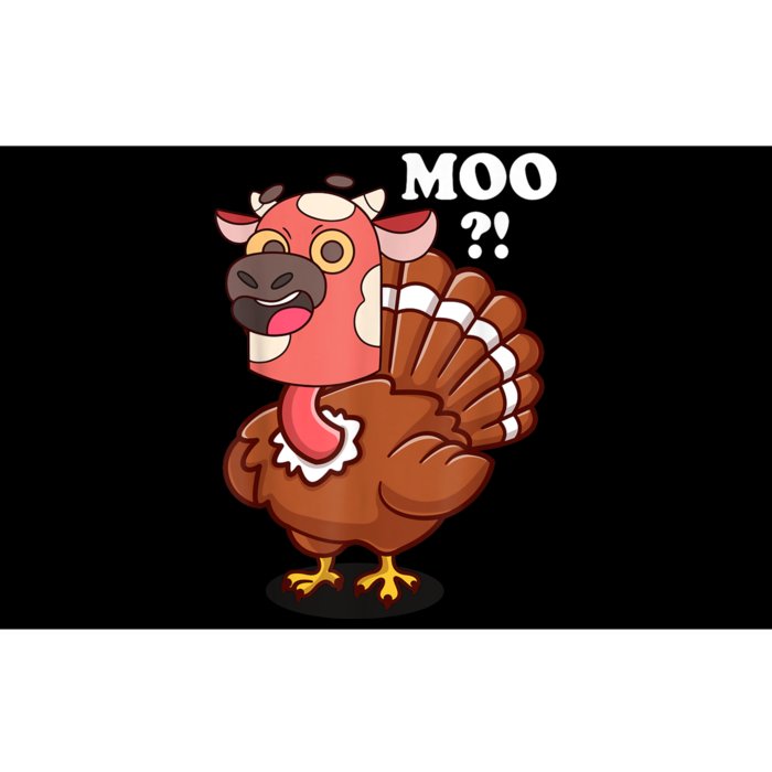 Turkey Moo Funny Thanksgiving Bumper Sticker