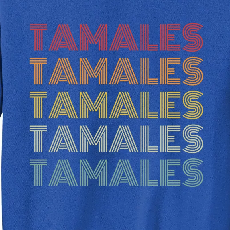 Tamales Mexican Foodie Retro Style National Tamale Day Gift Tall Sweatshirt