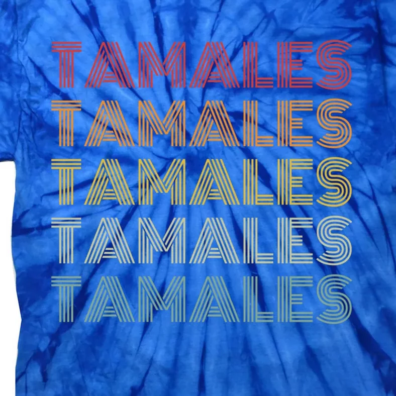 Tamales Mexican Foodie Retro Style National Tamale Day Gift Tie-Dye T-Shirt