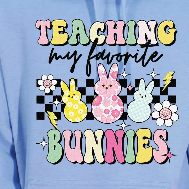 Teaching My Favorite Bunnies Cute Teacher Funny Easter Day Unisex Surf Hoodie