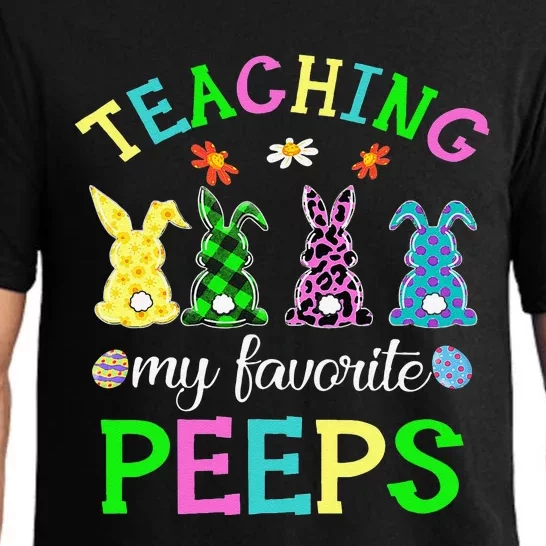 Teaching My Favorite Peeps Easter Day Funny Teacher Pajama Set