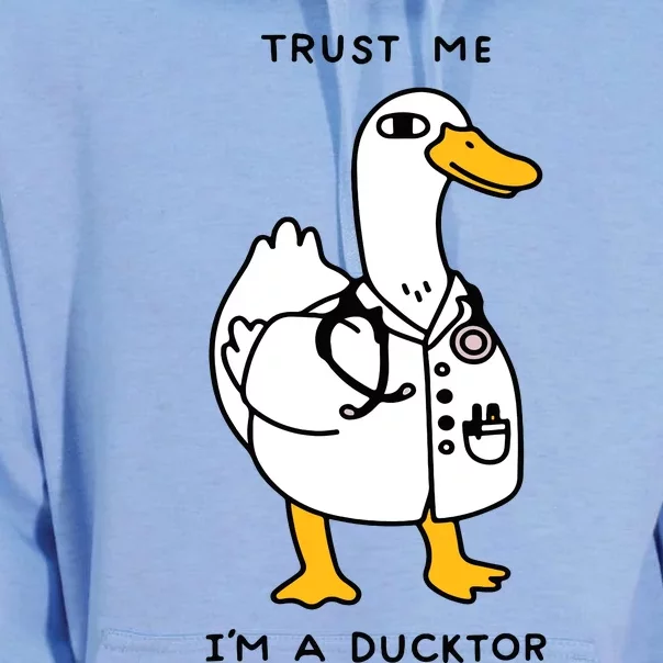 Trust Me Funny IM A Ducktor Doctor Sayings Unisex Surf Hoodie