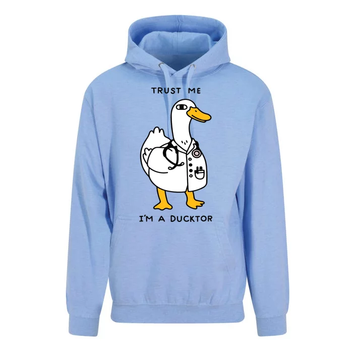 Trust Me Funny IM A Ducktor Doctor Sayings Unisex Surf Hoodie