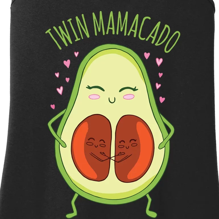 Twin Mamacado Funny Avocado Ladies Essential Tank