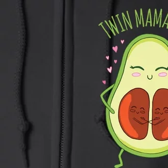 Twin Mamacado Funny Avocado Full Zip Hoodie